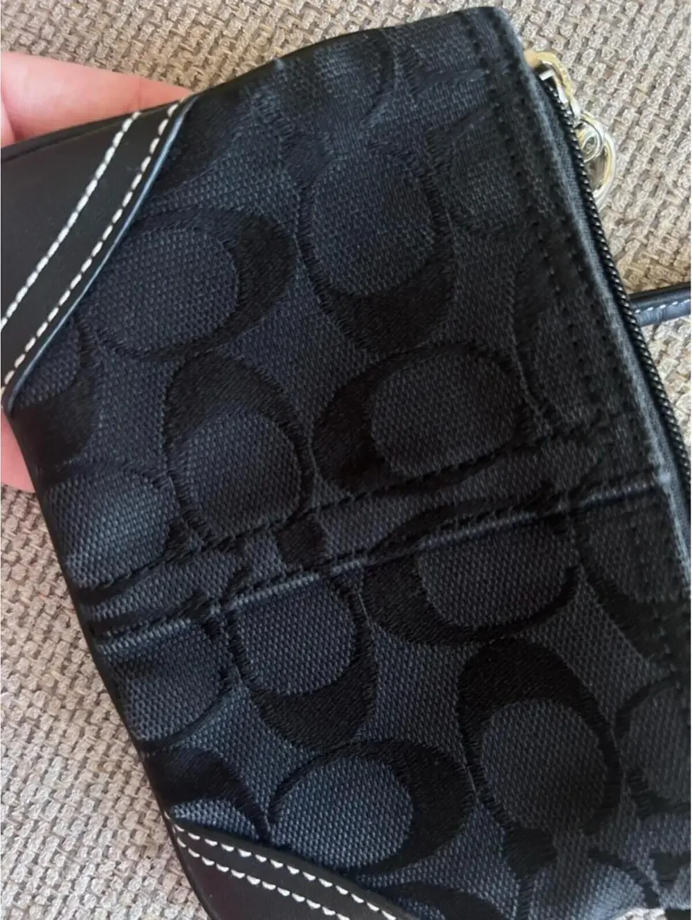 Coach 90s signature wristlet